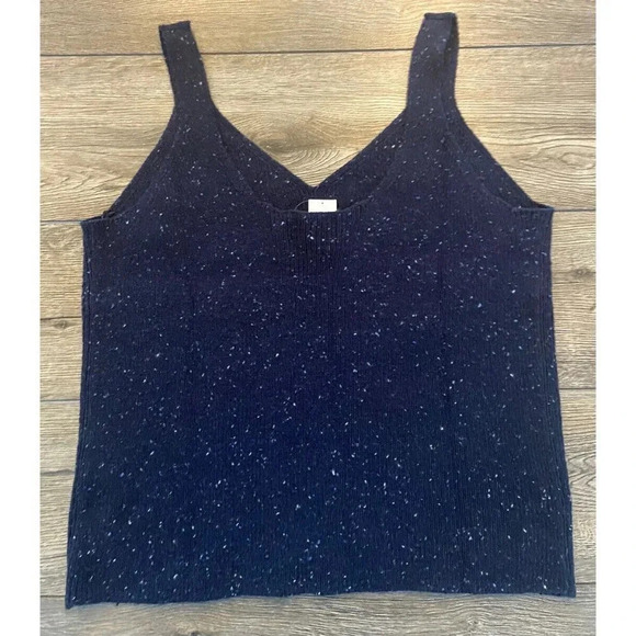 NWT Old Navy Sweater Sleeveless Navy Speck Extra Large XL New - Picture 3 of 3